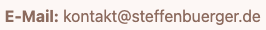 E-Mail Kontakt